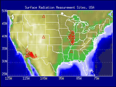 U. S. Surface Radiation Measurement Sites